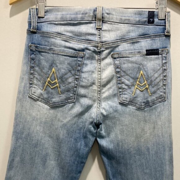 7 For All Mankind A Pocket Bootcut Jeans 27 - Picture 3 of 14